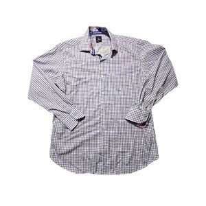 Tailor Byrd square button up Mens dress shirt size large